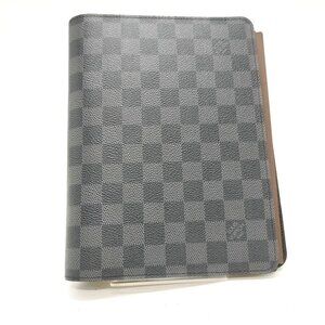 Louis Vuitton LV Diary Cover Black Damier Graphite 464-042825